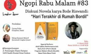 Malam Ini Momen Temu Sastrawan Tasik-Cirebon, Bahas Novela "Hari Terakhir di Rumah Bordil"
