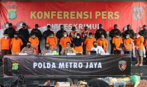 Kapolda Metro Jaya, Inspektur Jenderal Polisi Nana Sudjana saat jumpa pers di Polda Metrojaya