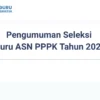 Hasil Seleksi PPPK 2022
