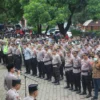 Kapolesta Cirebon Pimpin Langsung Apel Kesiapan Pengamanan NU Bersholawat