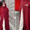 bjau merah cocok dengan jilbab warna apa