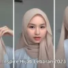 tutorial hijab pahmina cocok untuk lebaran 2023.