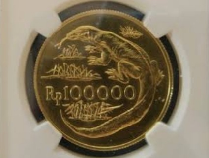 Uang Koin Gambar Komodo Yang Ini Lagi di Cari Kolektor, Terbuat dari Emas
