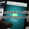 trik melewati verifikasi WhatsApp dengan 4 aplikasi