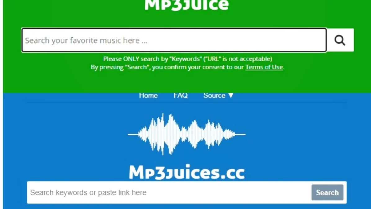 MP3 Juice Hijau vs MP3 Juice BIru