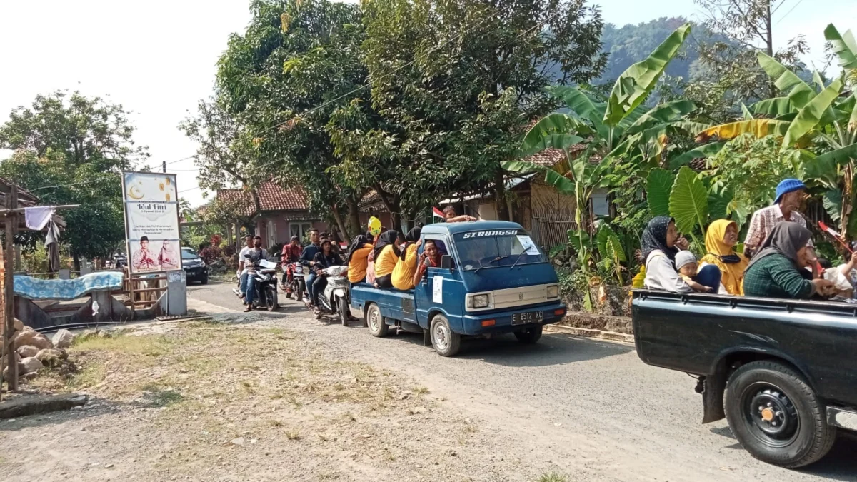 Di Desa Lengkong Wetan Kecamatan Sindangwangi, pelaksanaan kampanye cakades berlangsung aman