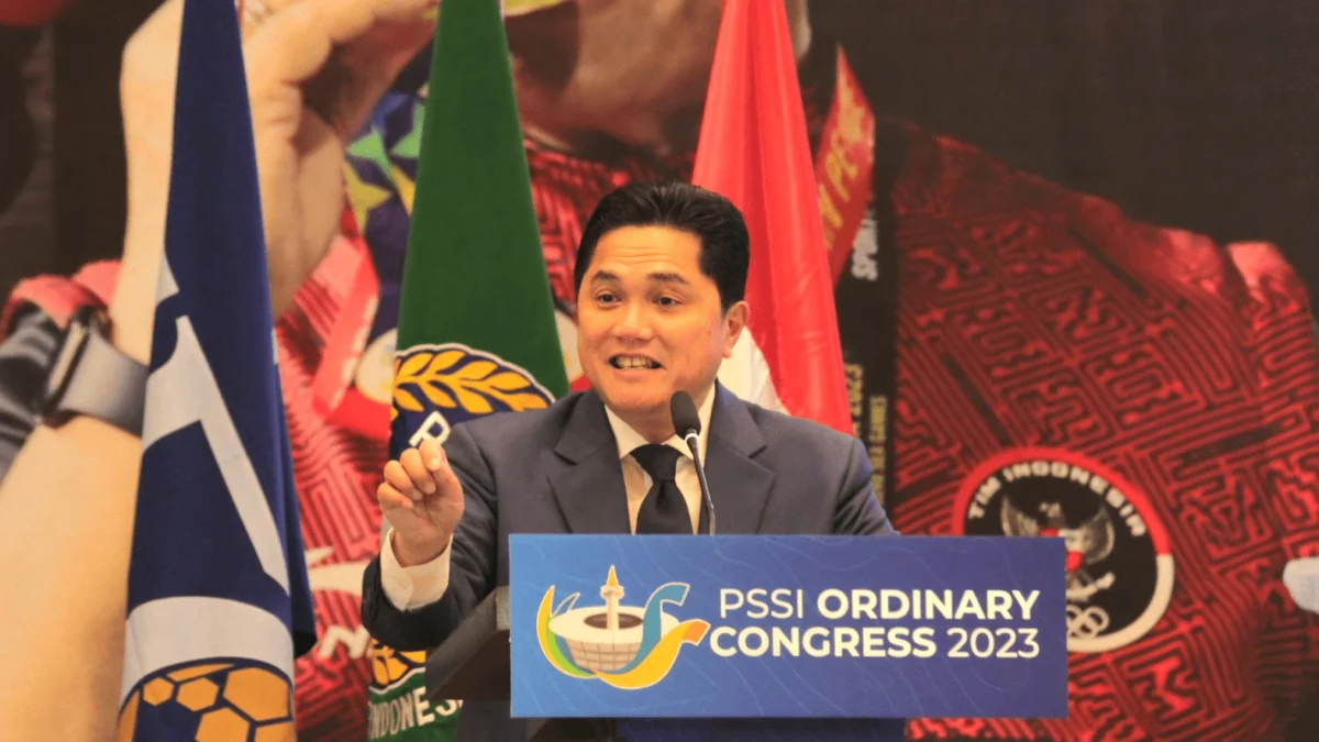 Erick Thohir Menteri BUMN dan Ketua PSSI