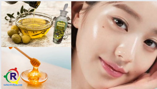 Manfaat minyak zaitun dan madu agar wajah glowing.