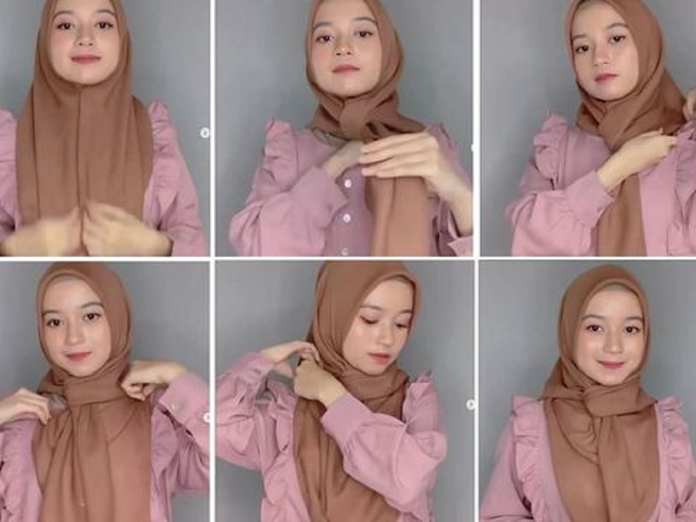 Bentuk wajah jadi mirip dengan Ayana Moon ini dia! 13 tutorial Hijab
