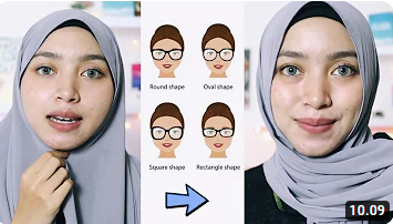 Ide Style hijab untuk wajah oval yang bikin anda nyaman seharian.