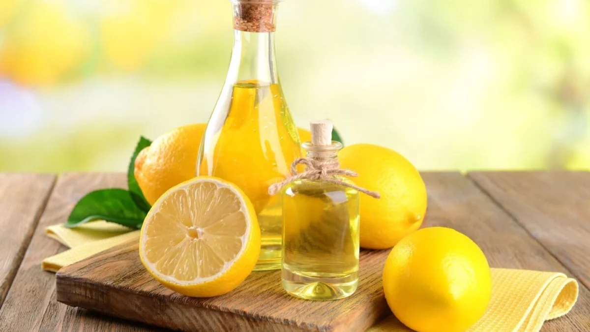minyak zaitun dan jus lemon
