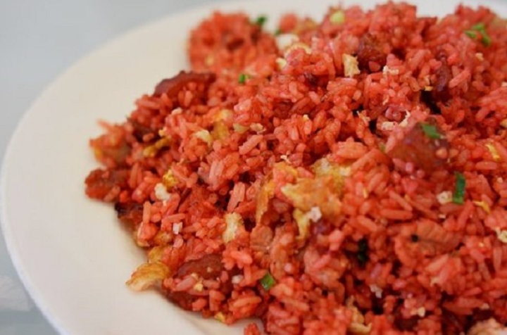 nasi goreng beras merah