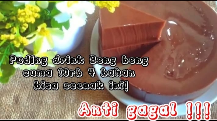 resep puding agar-agar drink beng-beng