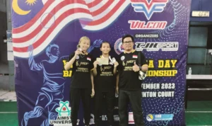 Atlet Asal Indramayu, Agashi dan Mercy menjadi juara di Malaysia didampingi sang ayah Waslani