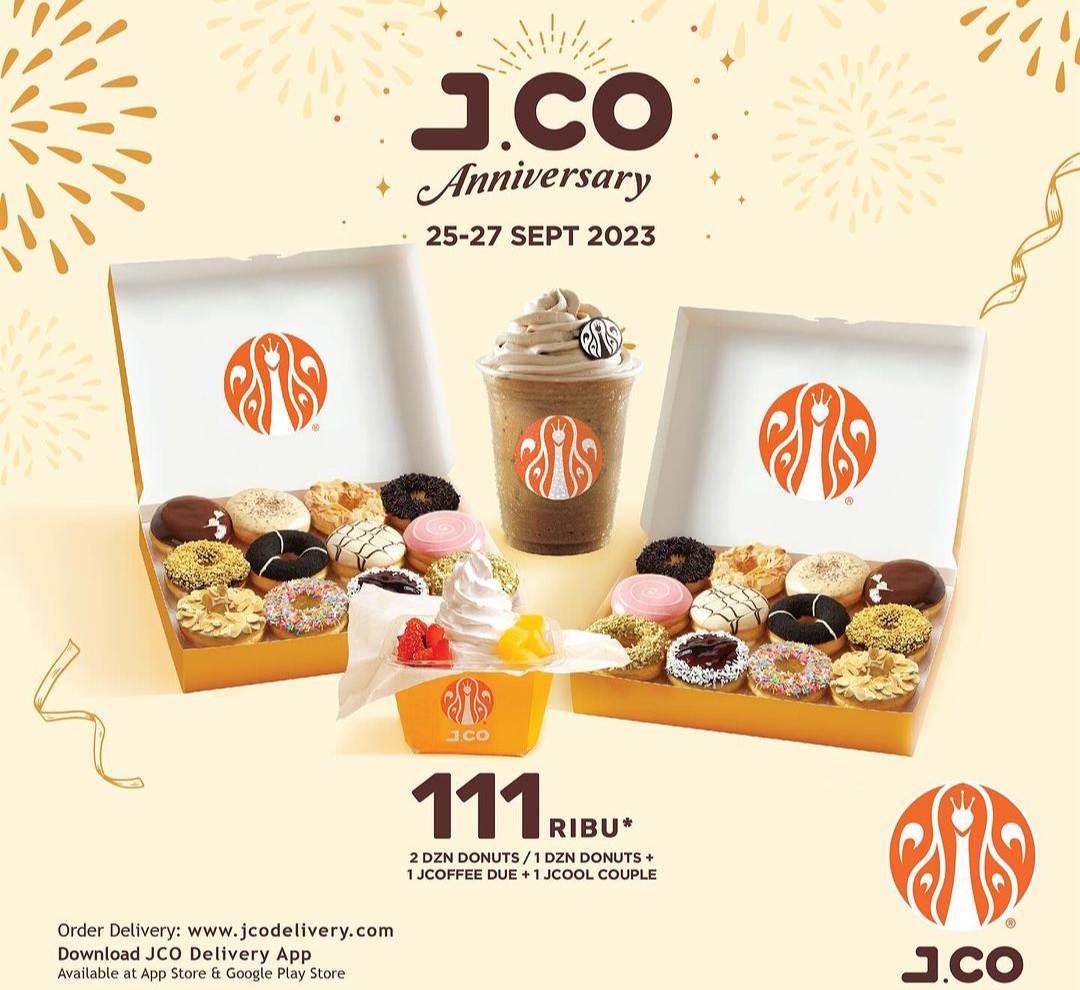 Promo JCO Anniversary ke 17 Tahun, Dapatkan 2 Lusin Donuts, Beverage dan Jcool Couple Harga Murce. Catat Tanggalnya, Jangan sampai Ketinggalan!