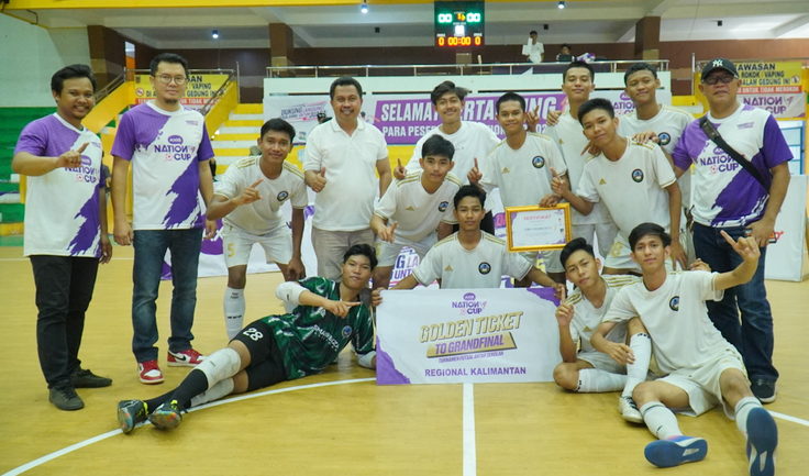 SMKN 1 Balikpapan Raih Tiket Grand Final Turnamen Futsal Pelajar AXIS Nation Cup 2023