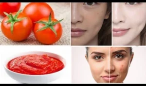 Cara memutihkan wajah dengan tomat.