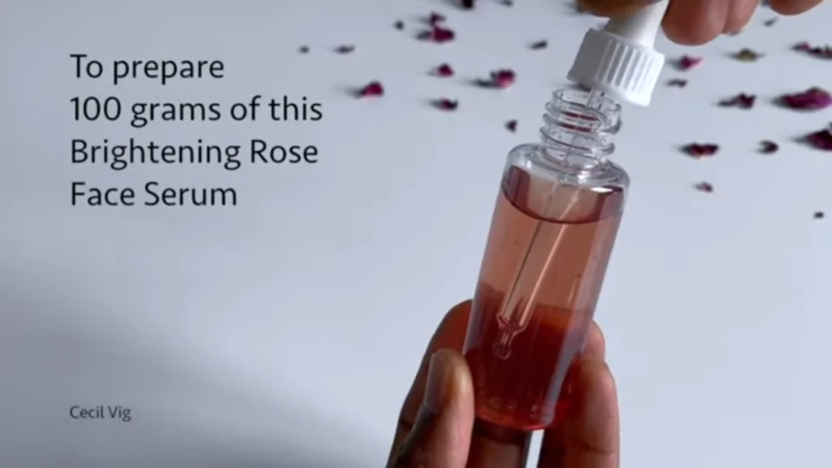 Cara membuat serum wajah dari air mawar