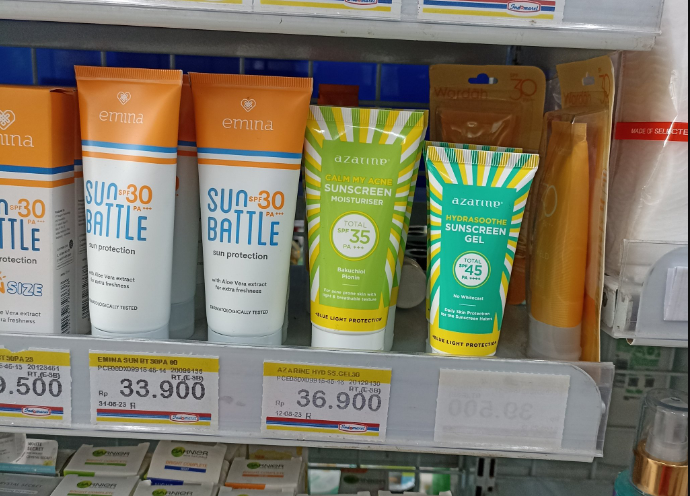 sunscreen untuk kulit berminyak di alfamart