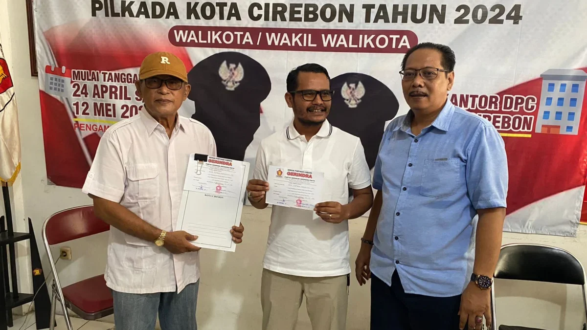 Praktis Hukum Forqon Nurzaman resmi mendaftarkan sebagai Bakal Calon Walikota ke DPC Partai Gerindra Kota Cire