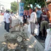 Normalisasi drainase menjadi fokus utama, seperti di Jalan Perumnas Rajawali pada hari Rabu (24/7).
